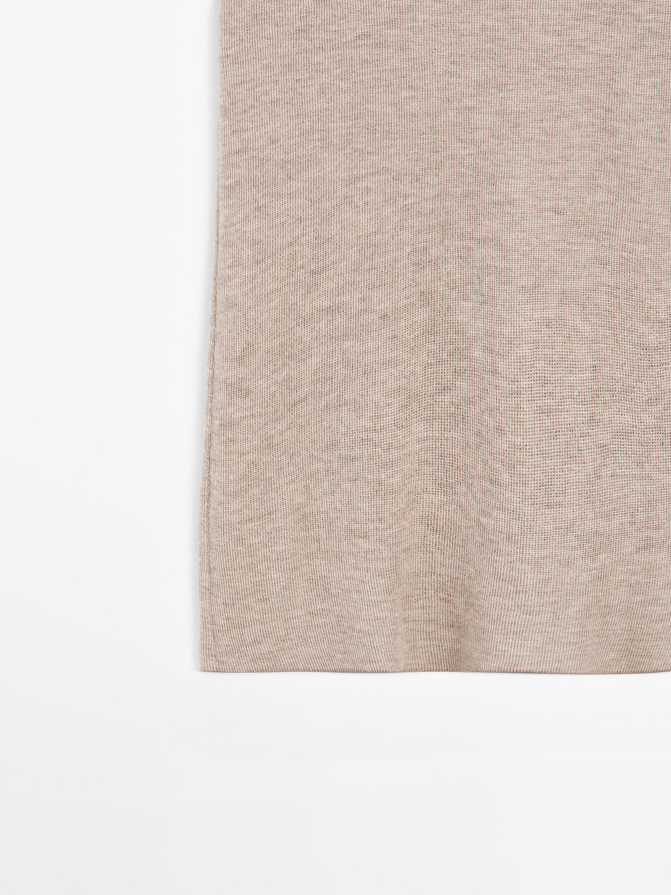 Long strappy knit top 100% cashmere - LIMITED